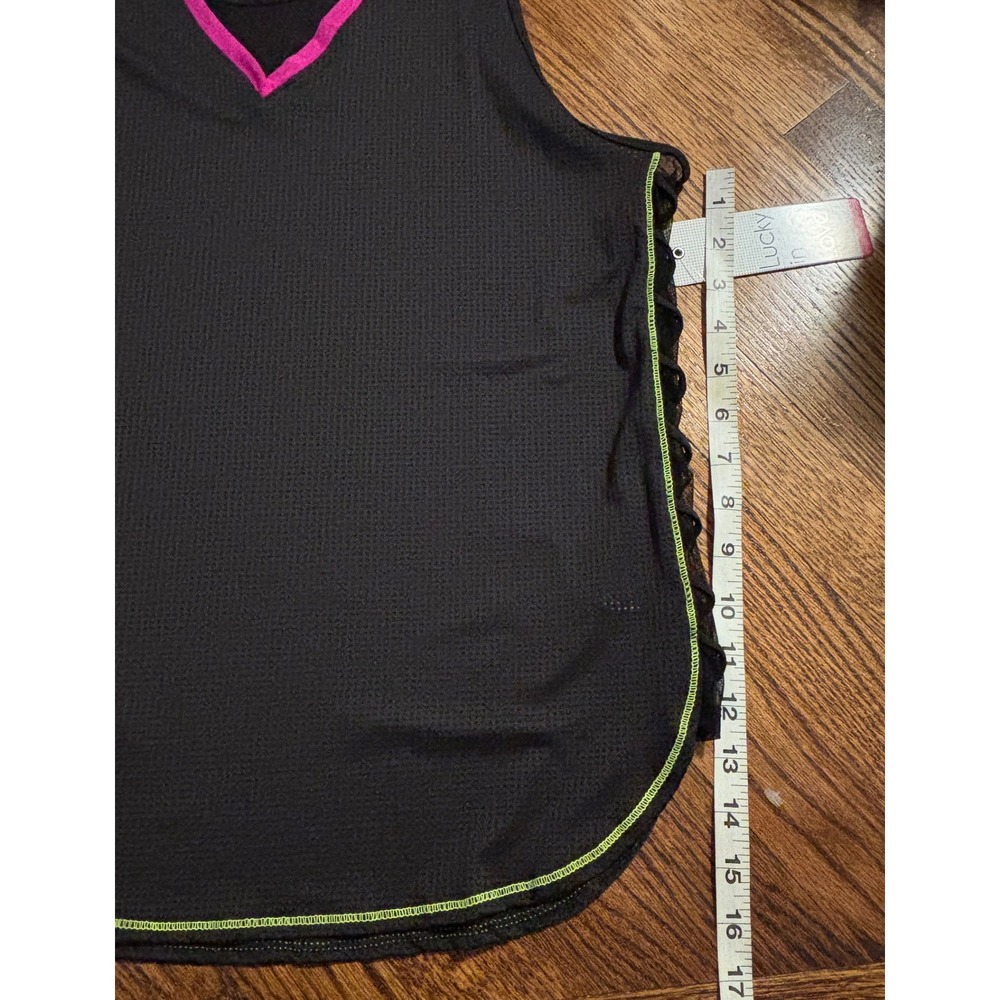 NEW Lucky in Love | All Over‎ Letter Print Skort + Micro Incline Tank Sz L - Picture 12 of 14